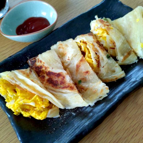 本日の朝食 蛋餅